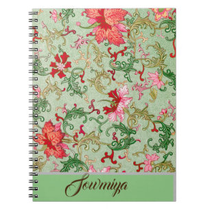 Beautiful vintage design personalized notebook