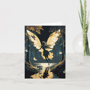 Beautiful Vintage Fairy blank inside all occasions Card