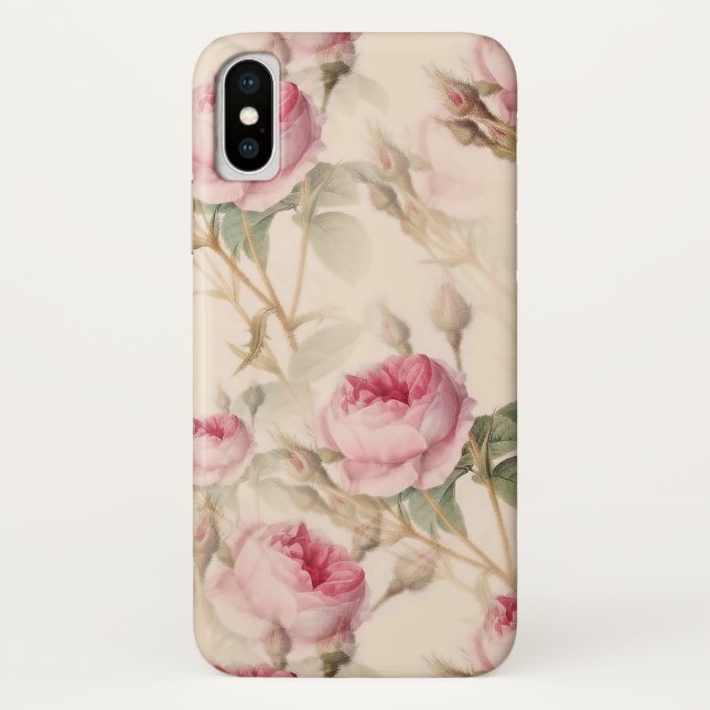 Beautiful Vintage Floral Case-Mate iPhone Case (Back)
