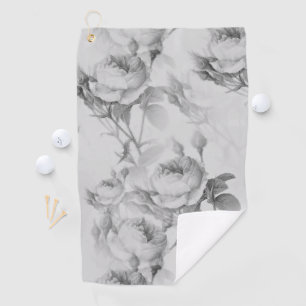 Beautiful Vintage Floral Golf Towel