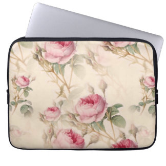 Beautiful Vintage Floral Laptop Sleeve