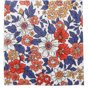 Beautiful vintage floral pattern in small realisti