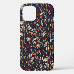 Beautiful vintage Floral pattern in the many kind  iPhone 12 Case