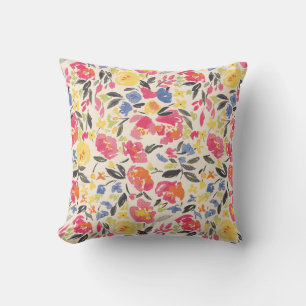 Beautiful vintage Floral pattern in the many kind  Throw Pillow