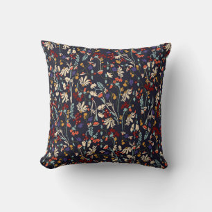 Beautiful vintage Floral pattern in the many kind  Throw Pillow