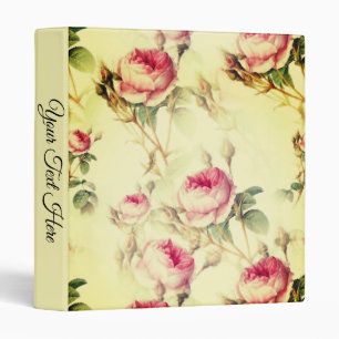 Beautiful Vintage Floral Personal Binder