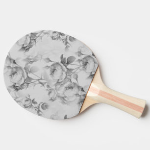 Beautiful Vintage Floral Ping Pong Paddle