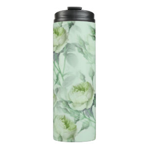 Beautiful Vintage Floral Thermal Tumbler
