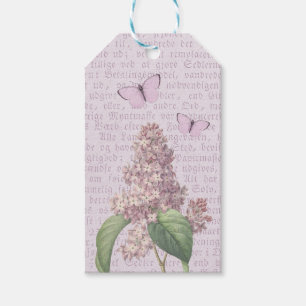 Beautiful vintage flower gift tags w/ lilac