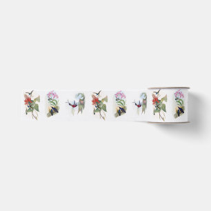 Beautiful Vintage Hummingbird Ribbon Grosgrain Ribbon