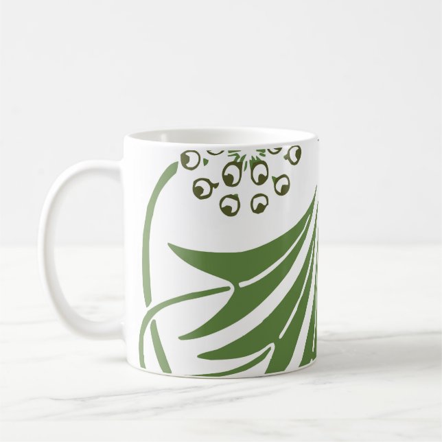 Beautiful vintage illustration. coffee mug (Left)
