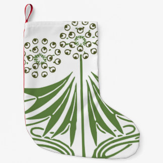 Beautiful vintage illustration. small christmas stocking