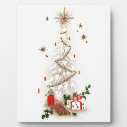 Beautiful Vintage Mid Century Mod Christmas Tree Plaque