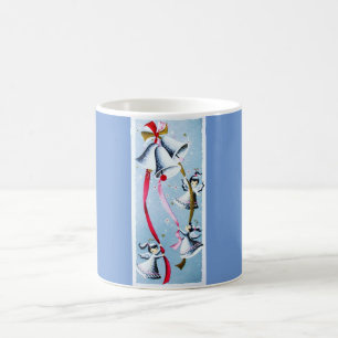 Beautiful Vintage Mid Century Mod Retro Angels Coffee Mug