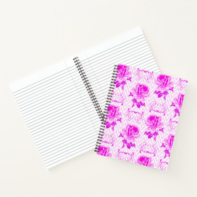 Beautiful Vintage Purple Floral Notebook (Inside)