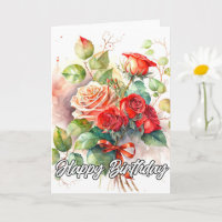 Beautiful Vintage Red Roses