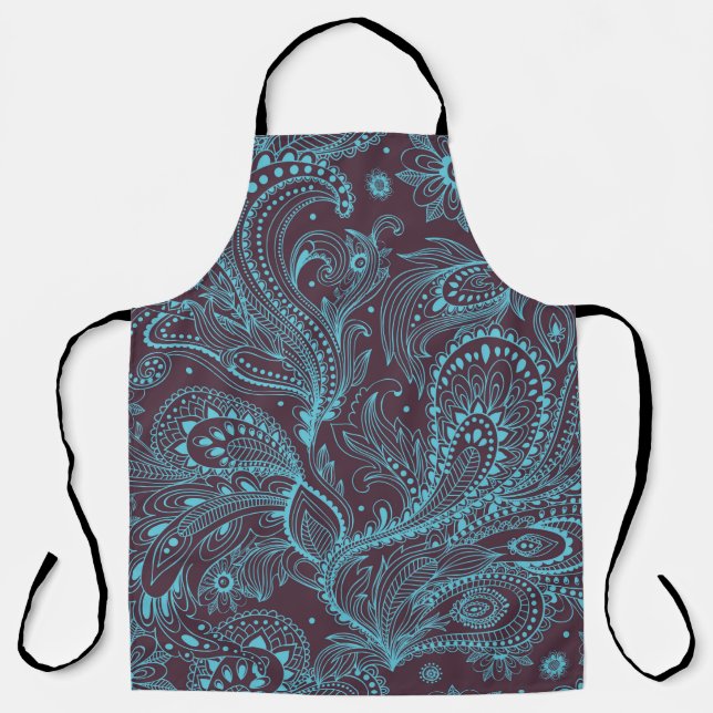 Beautiful vintage seamless ornament apron (Front)