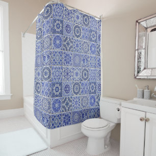 Beautiful Vintage Tiles - Blue and White Bathroom