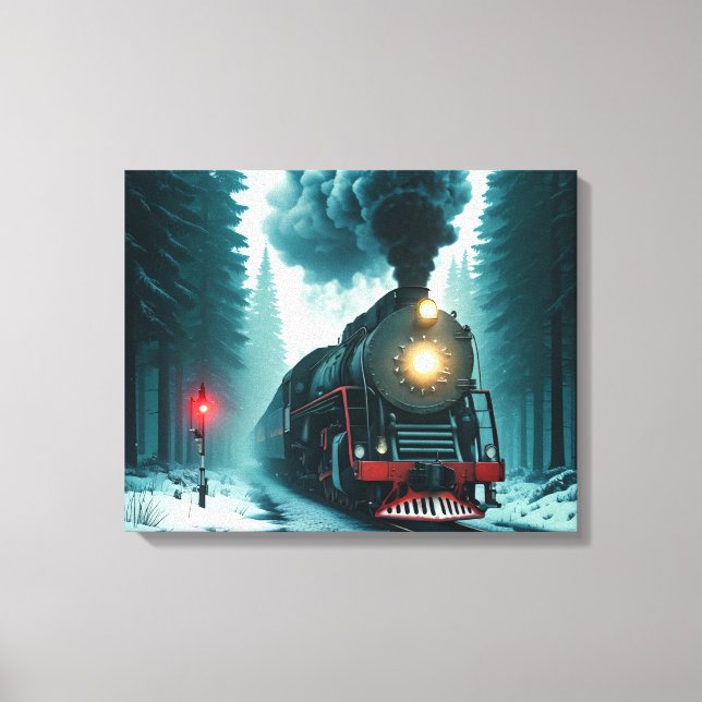 Beautiful Vintage Train Canvas Print (Front)