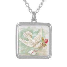 BEAUTIFUL Vintage Victorian Dove Letter