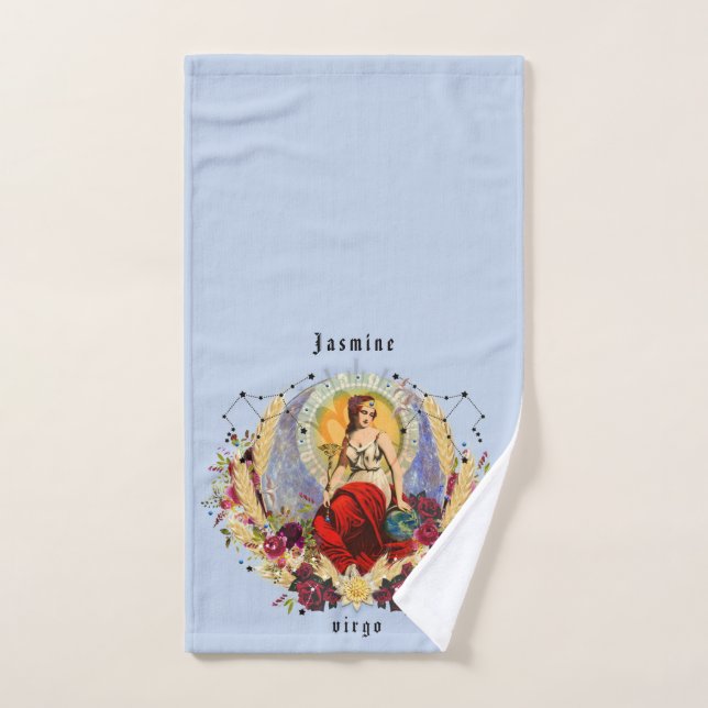 Beautiful Virgo September Birthday Bathroom Hand Towel (Hand Towel)