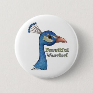 Beautiful Warrior 2 Inch Round Button