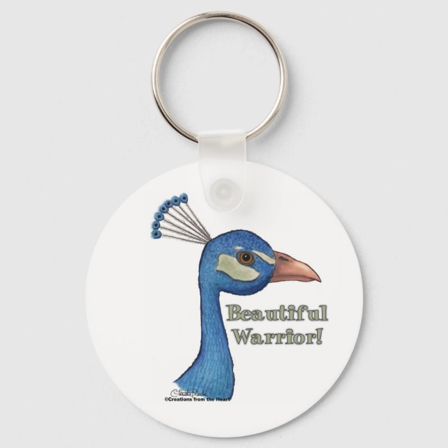 Beautiful Warrior Keychain (Front)