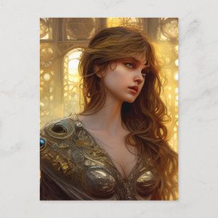 Beautiful Warrior Woman Postcard