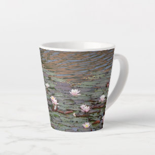 Beautiful Water Lilies Latte Mug