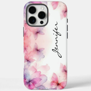 Beautiful Watercolor Butterfly iPhone 16 Pro Max Case