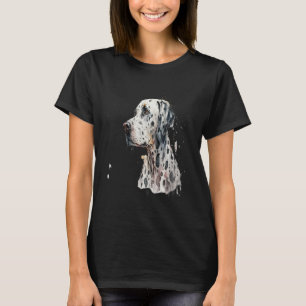 Beautiful Watercolor Dalmatian Portrait T-Shirt