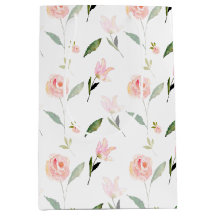 Beautiful Watercolor Floral Blush Pink