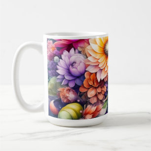 Beautiful Watercolor Floral Coffee Mug