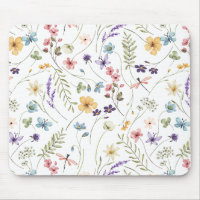 Beautiful Watercolor Flowers and Butterflies