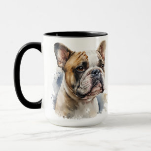 BEAUTIFUL WATERCOLOR FRENCH BULLDOG DOG MUG