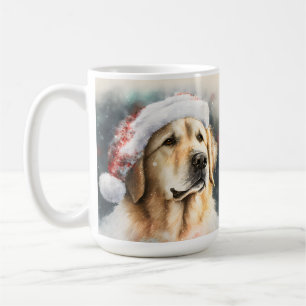 BEAUTIFUL WATERCOLOR GOLDEN RETRIEVER DOG COFFEE MUG