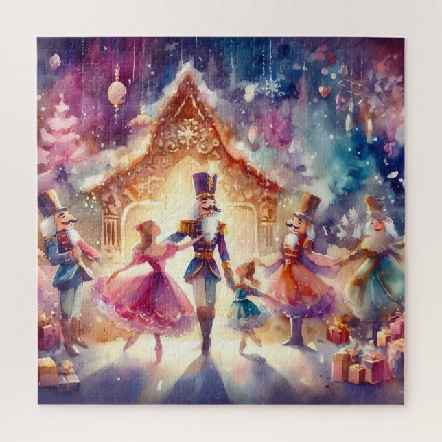 Beautiful Watercolor Nutcracker Jigsaw Puzzle (Vertical)