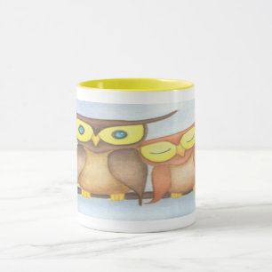 Beautiful Watercolor Owl Lovers Mug