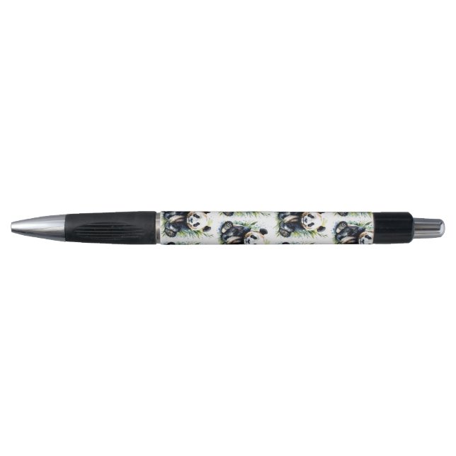 Beautiful Watercolor Panda Bear  Pen (Front)