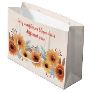 beautiful watercolor sunflower  tote bag