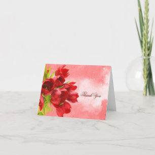 Beautiful watercolor thank you card