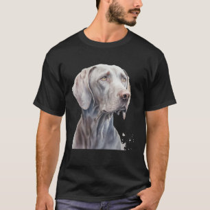 Beautiful Watercolor Weimaraner Portrait T-Shirt