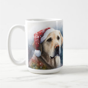 BEAUTIFUL WATERCOLOR YELLOW LABRADOR COFFEE MUG