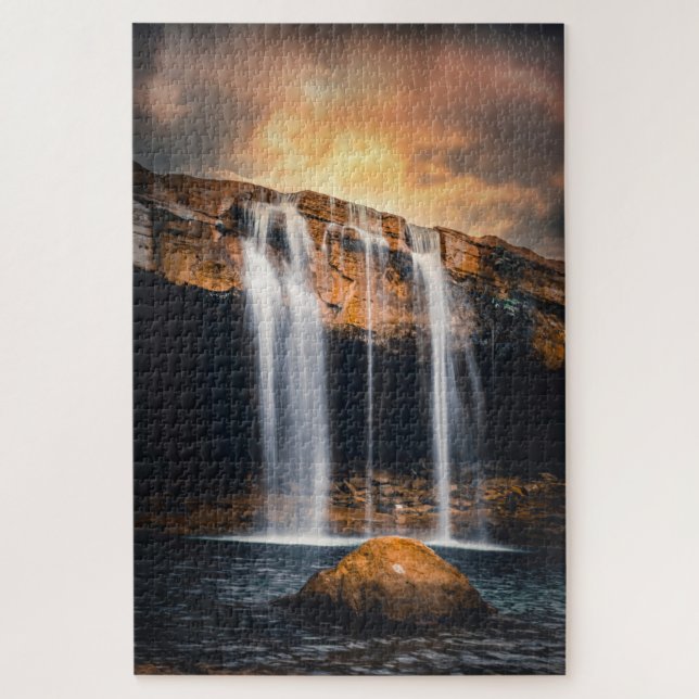 Beautiful Waterfall Landscape Jigsaw Puzzle (Vertical)