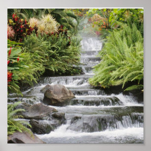 beautiful waterfall poster