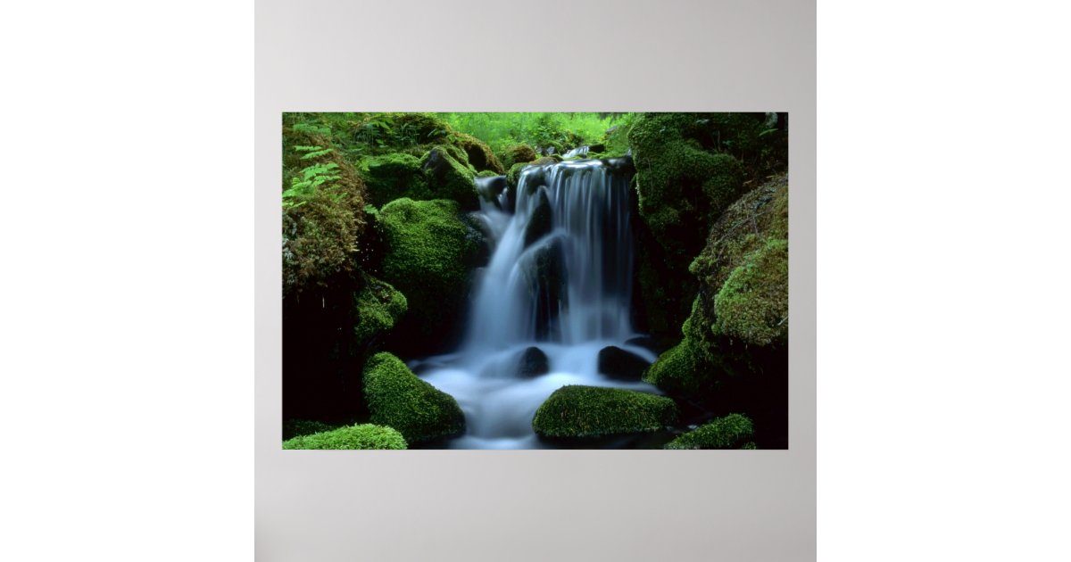Beautiful waterfall poster | Zazzle
