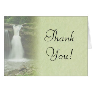 Beautiful Waterfall Thank You Card