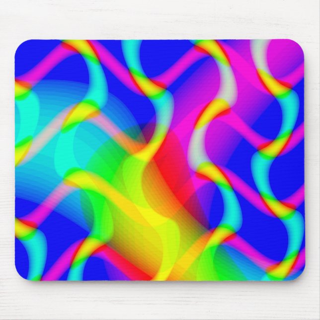 Beautiful Waves Mouse Pad (Front)