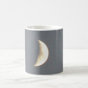 Beautiful Waxing Crescent Moon at Dusk Mug