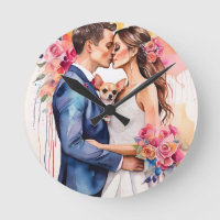Beautiful Wedding Couple with Cute Funny 